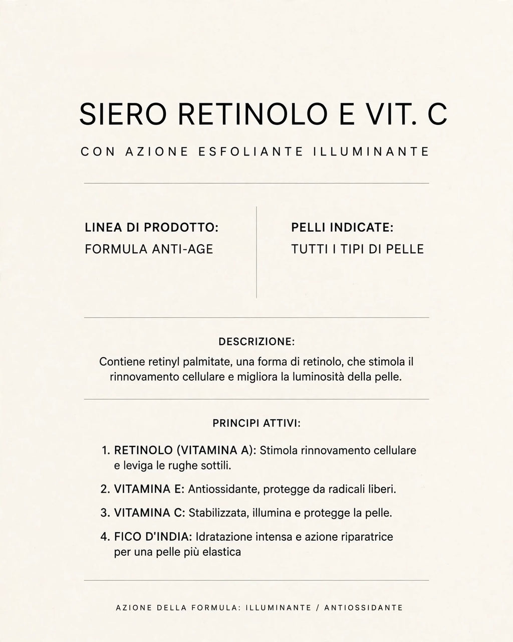 PRE-ORDER Siero retinolo e coenzima Q10